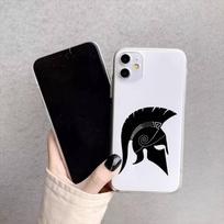 Spartan Cool Phone Case For iPhone17,16,15,14,13,12,11 Plus,Pro Max Soft Transparent Cover iPhone12PROMAX