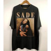 Fashion Retro Sade 90s Pop Music Fan TShirt New Summer Unisex Casual Retro Cotton Fashion Women And Unisex Tshirts S