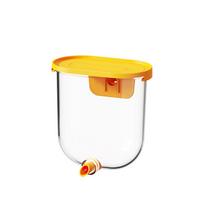 Pin-Touch Parrot Water Dispenser Wall Mounted Bird Drinker Durable Bird Cage Water Feeder  Parakeet balta