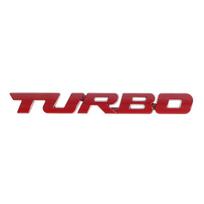 3D Metalinis Raidė Turbo Automobilio Motociklo Emblemos Ženkliukas Lipdukas Šoninė Apdaila raudona