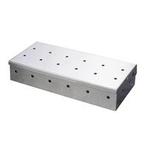 Smoker Box For Gas Grill or Charcoal Grill Stainless Steel Smoke Box Grilling Smoking Box Works with Wood Chips raudona