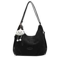 Large Capacity PU 2026 Hot Selling Tote Bag Zipper Solid Color Simple Fashiable Shoulder Bag Soft Versatile Commuting Handbag juoda