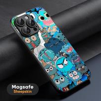 Amazing World Gumball Anime Phone Case For iPhone 17 16 15 14 13 12 11 Plus Pro Max  High-end Luxury Magsafe Sheepskin iPhone 12