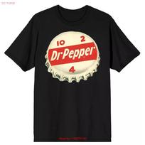 Dr Pepper T Shirt Men's Bottle Cap Print Design vintage Washed Soft Slightly Comfortable streetwear Stretched Stylish S įvairiaspalvis