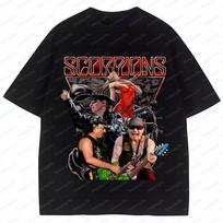Scorpions T Shirt Forever Classic Camiseta De Banda Rock Men's T Shirts Polyester Tees Top Short Sleeve O Neck Gift Idea Clothes S įvairiaspalvis