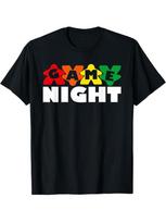 Game Night Meeples T-Shirt Unisex Short Sleeve O-collar Casual Board Game Lovers Y2k Clothes Summer Tee S įvairiaspalvis