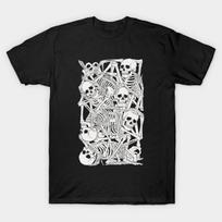 Men Black Print T-shirt Stacked No-Cut Transfer Paper Print Cotton Tshirt S įvairiaspalvis
