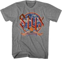 Styx Rock Band Return to Paradise Adult Short Sleeve T-Shirt Graphic Tee S įvairiaspalvis