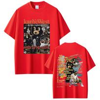 Rapper Kanye West Late Registration Wake Up Mr West Bear Graphic Tshirt Unisex Women Hip Hop Fashion Pop Music T Shirts Streetwear S