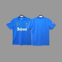 Napoli L retro futbolo marškinėliai klasikiniai nostalgiški Wai Maradona atminimo ilgomis rankovėmis marškinėliai S