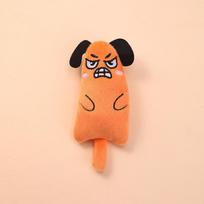 Teeth Grinding Catnip Cat Toy Interactive Plush Cats Toy Mouse Shape Chewing Claw Thumb Bite Cat Mint For Funny Cat Accessories lašišos rausvos spalvos