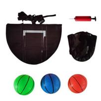 1 Set Trampoline Basketball Hoop And Pump Mini Balls Backboard with 3 Weatherproof