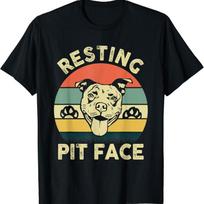 Funny Dog Pitbull Resting Pit Face_ Lover T Shirt S įvairiaspalvis
