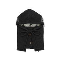 WOMAN Cloverheart Jacquard Angora Balaclava Dark Gray CO2504CA78DG 279643 F