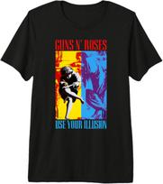 Guns N' Roses Illusions Tour Premium Tri-Blend T-Shirt S įvairiaspalvis