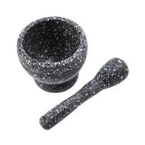 Garlic Masher Bowl Mashing Household Crushing Jar Mortar Pestle Kitchen Gadget