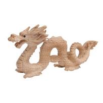 Persiko medžio kinų drakono figūrėlė atneša sėkmę, turtus, raižytas natūralaus medžio Zodiako drakono talismanas, skulptūra Naujųjų metų feng shui ornamentas 10cm