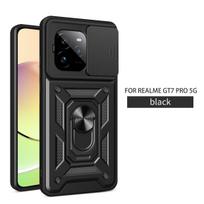 For Realme GT 7 Pro Racing Case Realme GT7 Pro Cover Magnetic Ring Holder Armor Phone Case Slide Camera Protect Back Cover realme GT 7 Pro