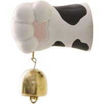Resin Tuxedo Cat Paw Doorbell Brass Creative Kitty Claw Wind Bell Delightful Sound Rust-proof Magnetic Entry Reminder Bell