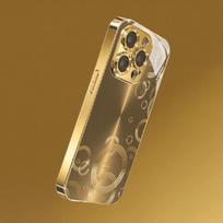 Tempered glass Phone Case Luxurious PhoneCase Golden pattern Design For iphone 17 Air 16 Pro 15 ProMax 14 13 12 11 Plus For iPhone11
