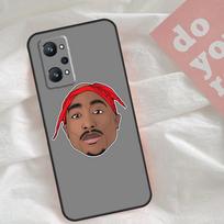 Rapper 2pac Singer Tupac Case For Realme GT7 Pro GT6 C75 C65 C67 C61 C53 C55 C51 C35 C63 C71 15 11 12 13 14 Pro Plus For Realme GT6