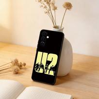 U-U2-ES Band Phone Case For Samsung Galaxy A73,A72,A71,A70,A53,A52,A51,Soft Silicone Black Cover Samsung a11