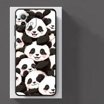 Black White Panda Case for Xiaomi Poco F8 F3 C61 F1 X3 X4 X5 X7 Pro C75 C71 M3 M4 M7 Pro C50 M5 Funda Phone Cover Poco F3