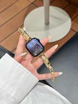 Dual-Color Diamond Strap for Apple Watch 2-11 Huawei 22MM auksas