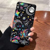 Star Moon Pattern Case for Xiaomi Redmi 9 10 12C A1 A2 Plus A4 13C A3 K40 K80 Pro 14C A5 Black Soft Phone Cover Redmi A1