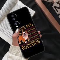 English Bulldog Heartbeat For Honor Magic 7 Lite 6 8 Pro Case For Honor 200 400 50 70 90 X8c X8b X9a X9b X9c X9d Win RT For Honor 50