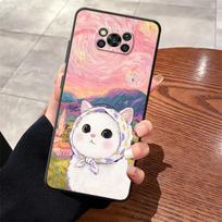 Funda Phone Cover Case for Xiaomi Poco F8 C75 C61 X3 X4 X5 X7 Pro F3 M3 M4 M7 M5 F1 C50 C71 Cartoon Cute Cat Poco F3
