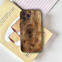 Natūralaus medžio telefono dėklas, skirtas iPhone 16,15,14,13,12,11,Pro,X,XS,Max,XR,Plus,Mini, minkštas juodas dangtelis iPhoneXR