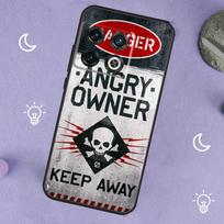 Warning Angry Danger Owner For OnePlus Nord 5 CE 2 3 4 Lite N20 N30 Case For OnePlus 15 13 12 11 10 13T 10T 10R 12R 13R For OnePlus Nord 2