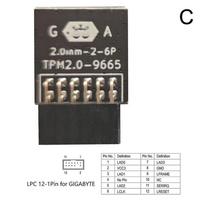 Für GIGABYTE GC-TPM20_S 20 TPM-Modul (12 Pin 12-1)LPC TPM20