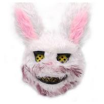 Helovino baisus kruvinas lokio triušio kostiumas-kaukė Cosplay vakarėliui, pasirodymams Rabbit