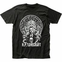 26 H.P. Lovecraft T Shirt Mens Licensed Pop Culture Retro Tee Howard Phillips Black Unisex T-Shirt S įvairiaspalvis