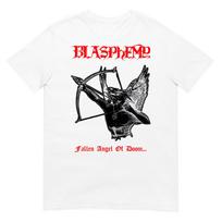 BLASPHEMY  Fallen Angel Of Doom  (White) (One Sided) T-SHIRT S įvairiaspalvis