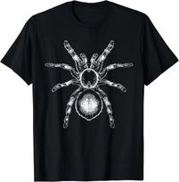 Siaubo gotikinis tarantula didžiulis voras Helovino kostiumas Arachnophobia marškinėliai, skirti unisex moterims vakarėliams stovyklavimui lauke. S įvairiaspalvis