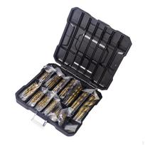 Drill Set with Storage Case Metal High Speed Steel - Twist for Brick Cast Iron