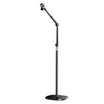 Adjustable Floor Hair Dryer Stand with 360° Rotation - Multi-Purpose Mic Holder Mic Stand juoda