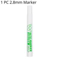 1/3/5 Pcs White Marker Pen Alcohol Paint Oily Waterproof Tire Painting Graffiti Pens Permanent Gel Pen Art Painting Supplies