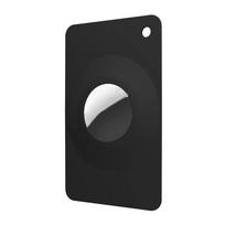 Silicone Card Holder Clip for Airtag - Ultra Thin Lightweight Wallet Protector for Cards Accessories Black White Slim Design juoda
