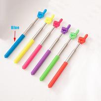 Metal Teaching Pointer Telescopic Rod Finger Design Teachings Stick Finger Student Reading Stick School Office Teaching Supplies