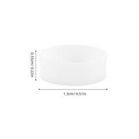 500Pcs Silicone Cable Ties Reusable Elastic Rubber Bands for Home Office Wire Management Data Line Organizer Black balta