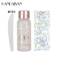 Handaiyan Eye Glitter Nail Hair Kūno Veido Lipdukai Gel Art Laisvi blizgučiai Kremas Deimantiniai brangakmeniai Kalnų krištolas Makiažo vakarėlio festivalis 101