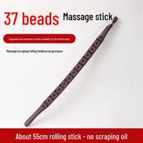 Dvigubos eilės raumenų masažo lazdelė meridianams, pilvui, sausgyslėms ir kojų terapijai 1 bottle of Gua Sha essential oil black