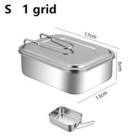 Lunch Bento Box Leak-Proof Fresh-Keeping Case Portable Tableware Stainless Steel Student Travel Kitchen Food Storage Container
