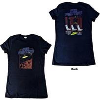 Foo Fighters Ladies Slim Fit T-Shirt: UFOS 2015 European Tour OFFICIAL NEW S