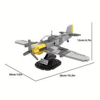 327 vnt. plytos žaislai Antrojo pasaulinio karo vokiečių BF-109 naikintuvo modelis karinis kareivis ginklas šaudymo technika Statybiniai blokai žaislas dovana