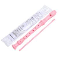 Soprano Recorder Instrument for Beginners Kids School Student Fingering 8 Hole Flute Professional rožinė